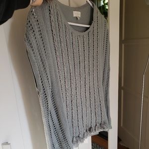 Knit sweater blouse